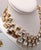 Vintage 1990 Signed Napier Goldtone Swarovski Crystals Wide Collar Necklace For Sale In Philadelphia - Image 6 of 15