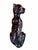 Vintage Black Ceramic Cat Cheetah Panther Statue Gold Accent Panther Sculpture |Hollywood Regency Animal Figurine For Sale In Miami - Image 6 of 11