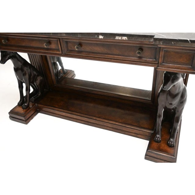 Antique Victorian Marble Top Console Table, 1960s For Sale - Image 12 of 15
