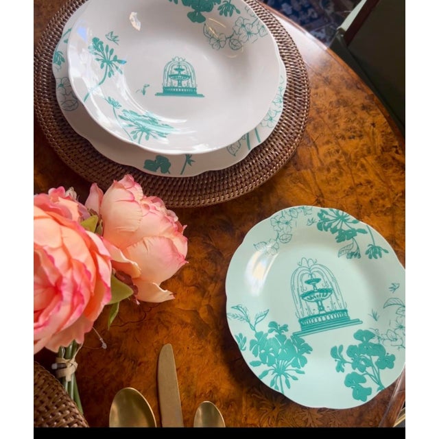 Contemporary Italian Garden Dinner Service for Six People by Palais Royale, Set of 18 For Sale - Image 3 of 8