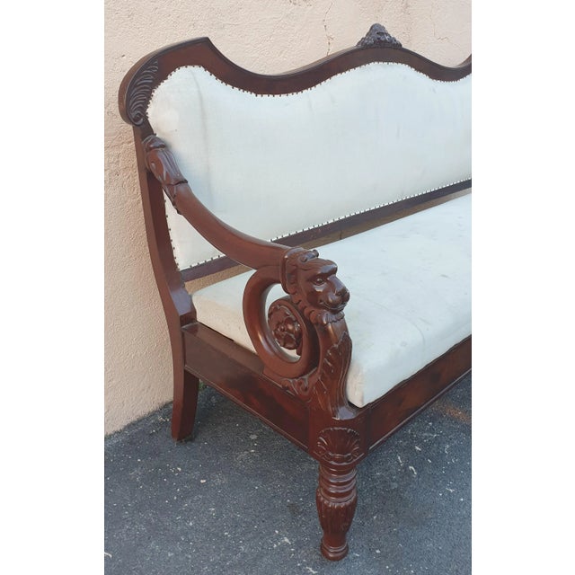 19th Century Mahogany Sofa For Sale - Image 13 of 18