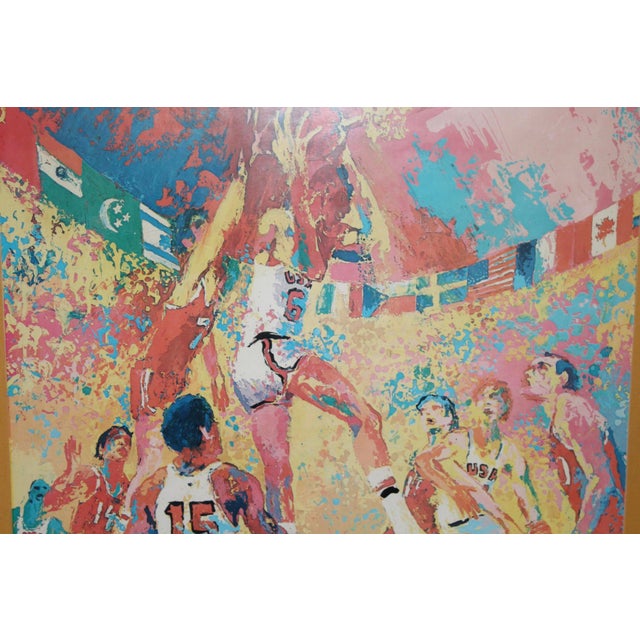 1976 Olympic Basketball Print by Leroy Reisman For Sale In New York - Image 6 of 6