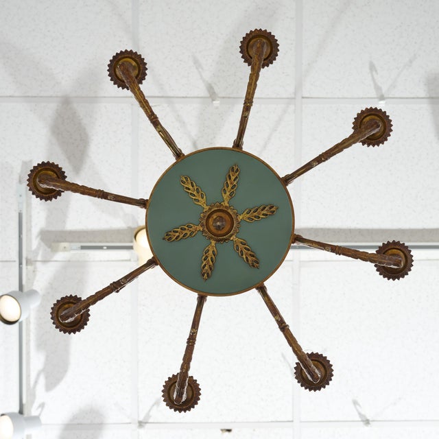 French Empire, Bronze Chandelier, Circa 1920 For Sale - Image 9 of 9