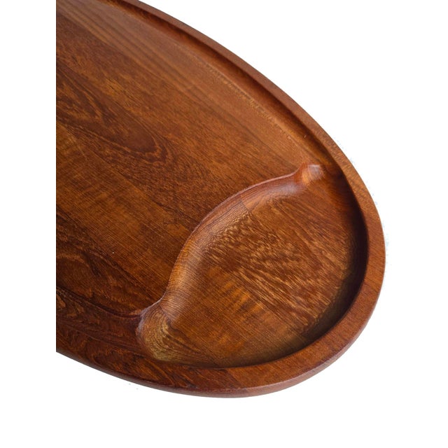 Wood 1970s Dansk Teak Wood Charcuterie Board For Sale - Image 7 of 14