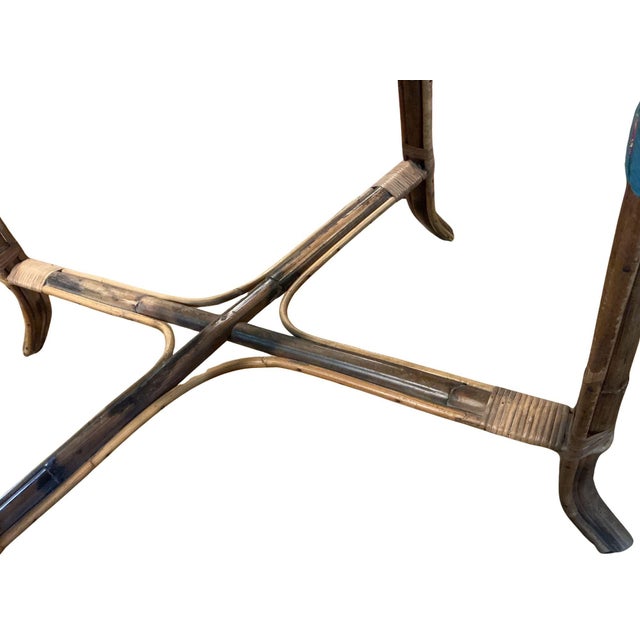 1920’s French Wicker Table For Sale - Image 9 of 11