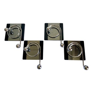 Vintage Italian Coat Hangers, 1970s, Set of 4 For Sale