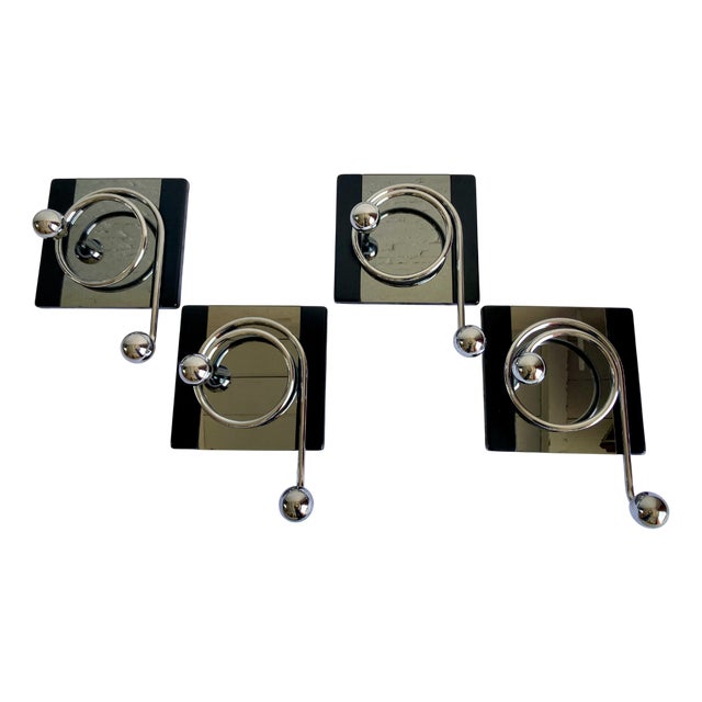 Vintage Italian Coat Hangers, 1970s, Set of 4 For Sale