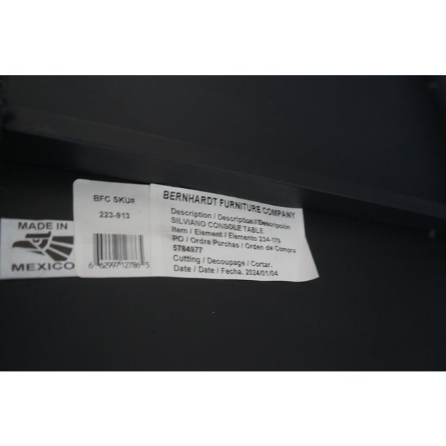 Late 20th Century Bernhardt Silviano Heavy Cast Iron Entry Console Sofa Table For Sale - Image 12 of 12