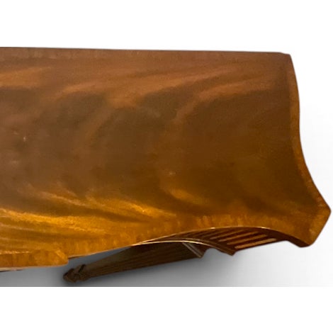 Henkel-Harris Virginia Galleries Federal Inlaid Flame Mahogany Hepplewhite Console Sofa Table For Sale - Image 10 of 18