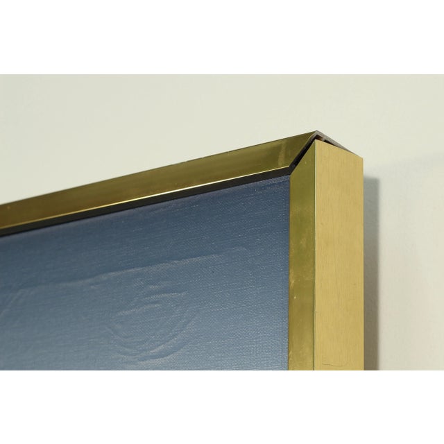 1960s Mid 20th Century Postmodern New Wave Landscape Oil Painting by Franco, Framed For Sale - Image 5 of 6