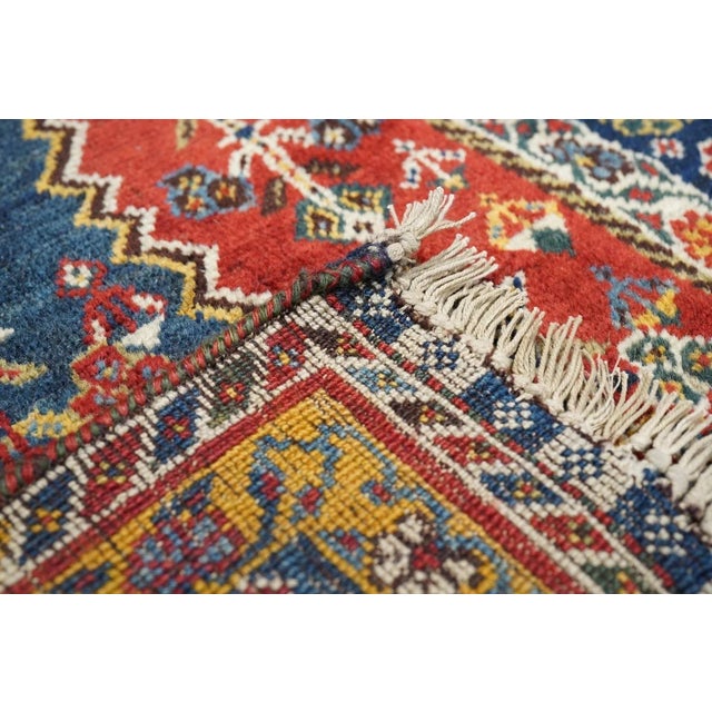 Red Antique Qashqai Rug 3'10'' x 7'1'' For Sale - Image 8 of 8