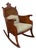 Antique Victorian Mahogany Rocking Chair For Sale