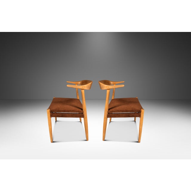 Introducing a rare set of two "horn" chairs designed by the influential Folke Ohlsson for the Swedish firm DUX. Recently...