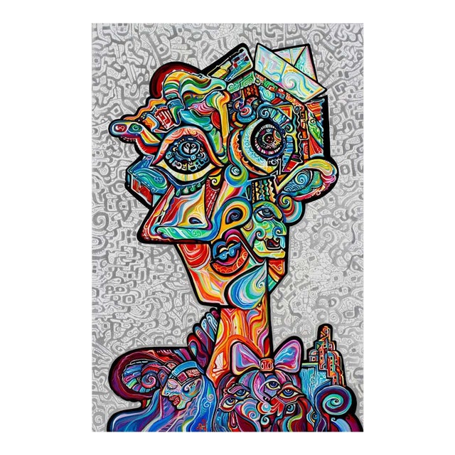 Alexander Arshansky, "An Idealist" Abstract/Cubist Piece For Sale