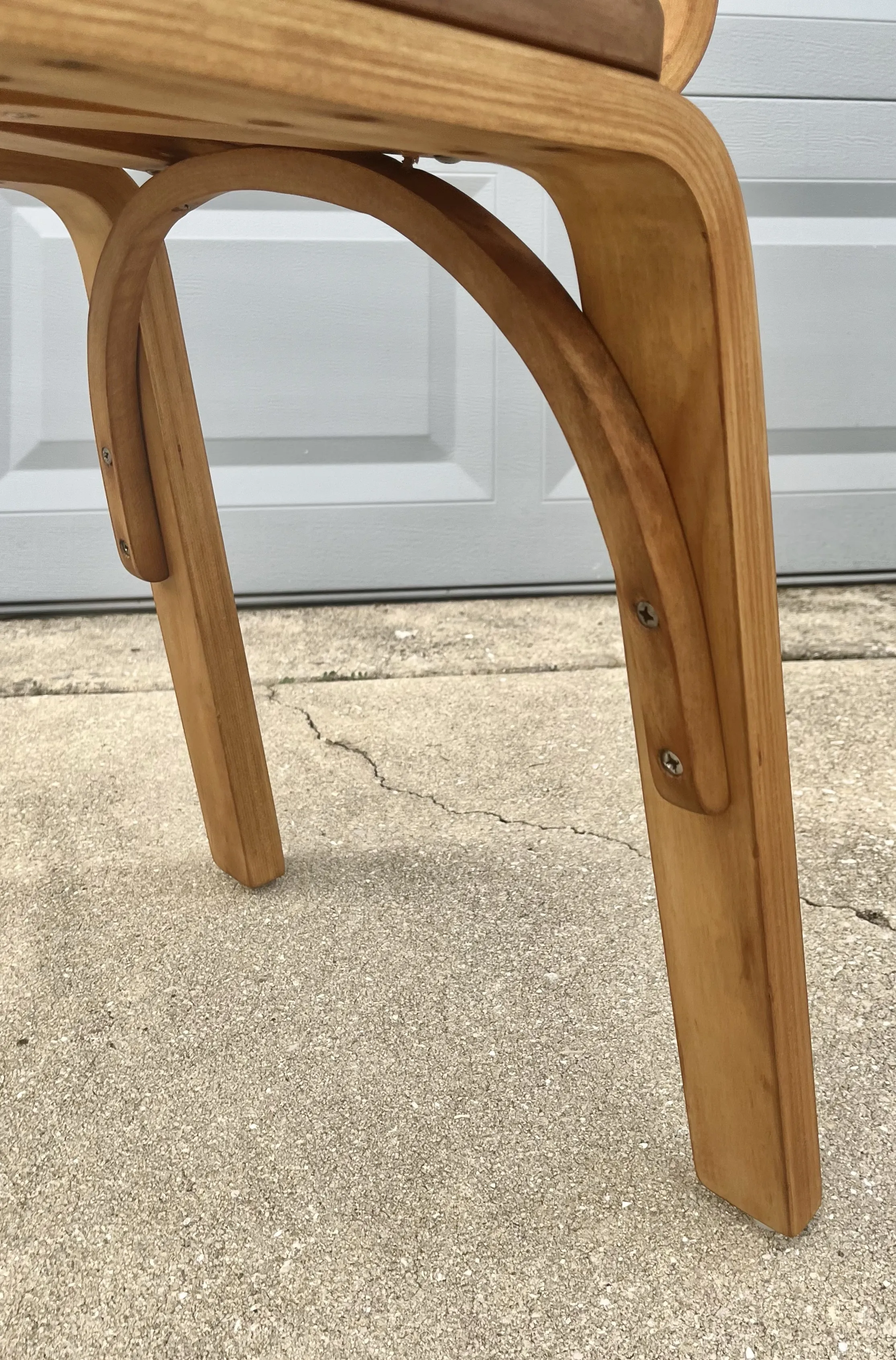 Bent Oak Plywood Single Desk or Side Chair | by Thonet | Chairish