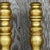 Metal Vintage Gilt Turned Wood Candlesticks- a Pair For Sale - Image 7 of 12