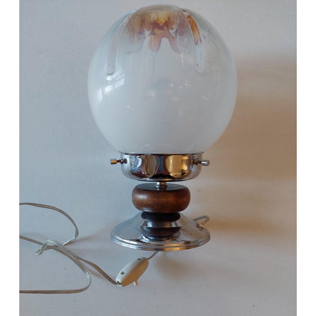 Table Lamp attributed to Toni Zuccheri for Mazzega, Italy, 1970s For Sale - Image 6 of 9
