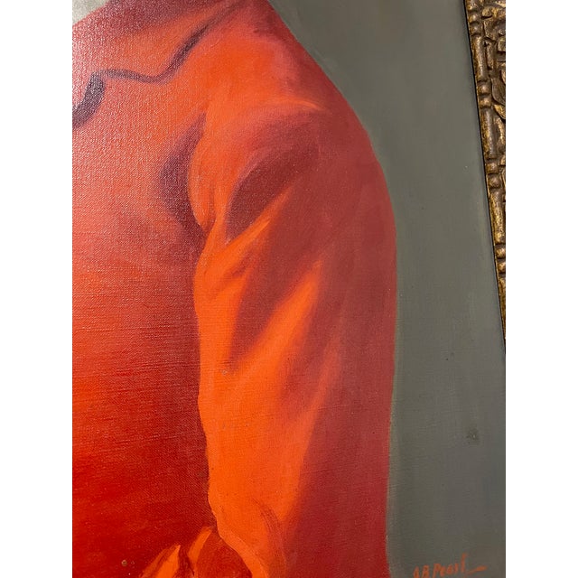 Early 20th Century Early 20th Century Equestrian Themed Portrait, Oil-on-Canvas For Sale - Image 5 of 12