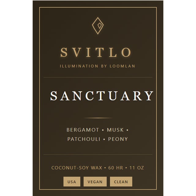 Loomlan Sanctuary - Bergamot, Peony Candle For Sale - Image 4 of 4