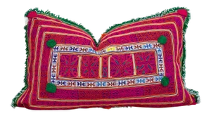 Kajal Thar Silk Embroidered Antique Pillow