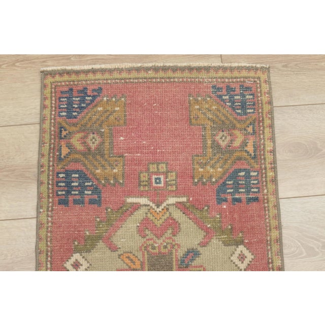 Textile 1970s Turkish Vintage Red Oushak Rug For Sale - Image 7 of 11