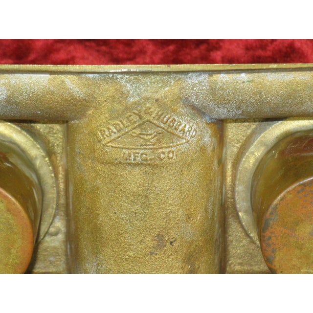 Inkwell Arts & Crafts Brass Antique Bradley & Hubbard B&h Mission Style For Sale - Image 18 of 18