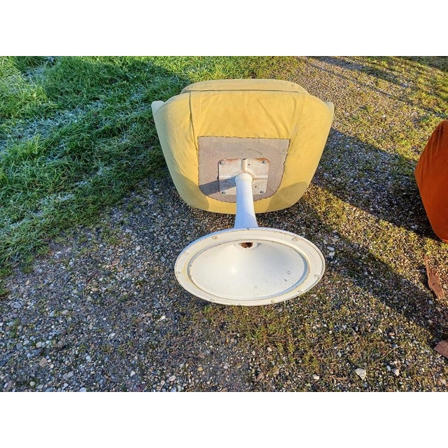 Vintage Armchairs in Plastic and Fabric, 1970s, Set of 2 For Sale - Image 8 of 9
