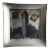 Hand-Made Leafed Art Glass Plate With Collage of Flat Iron Building, Ny Stamps and Post Mark For Sale