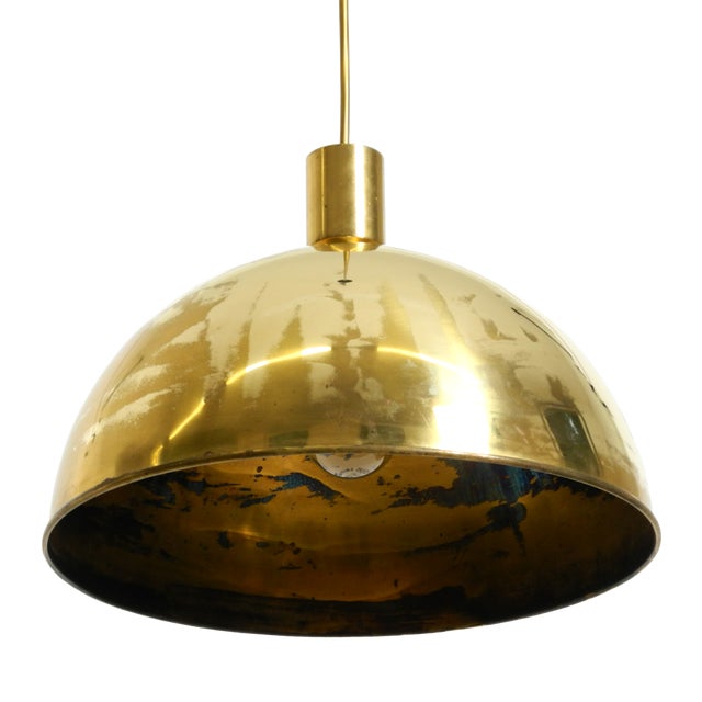 Posa Brass Pendant Lamp from Florian Schulz, 1970s For Sale