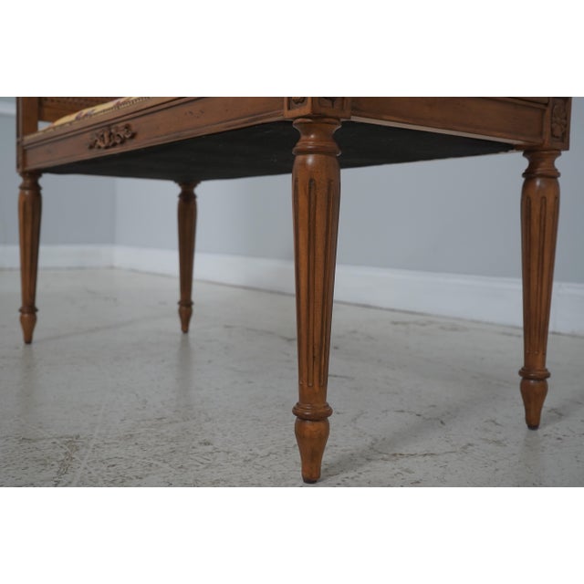 French Louis XVI Cane Side Window Bench For Sale In Philadelphia - Image 6 of 12