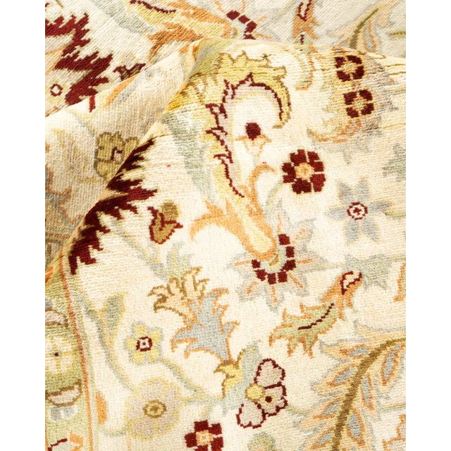 Textile Mogul, One-of-a-Kind Hand-Knotted Area Rug in Ivory, 9' 1" x 12' 4" For Sale - Image 7 of 8