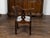 English 19th Century Oak Corner Chair with Carved Foliage and New Upholstery For Sale - Image 4 of 10