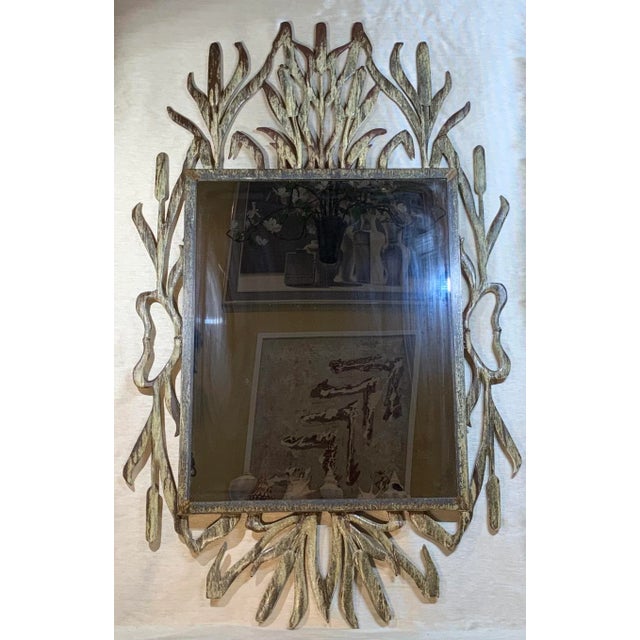 Cat Tail Iron Mirror For Sale - Image 13 of 13
