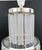 1990s Art Deco Style 4-Tiered Crystal Rods and Chrome Table Lamps - a Pair For Sale In Miami - Image 6 of 18