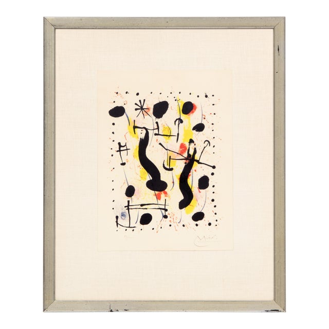 Joan Miró "La Bague Du Sanglier" Lithograph, Signed and Numbered, 1967 For Sale