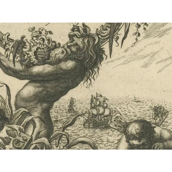 German Frontispiece of Rumphius Cabinet of Curiosities, 1765, Paper For Sale - Image 4 of 7