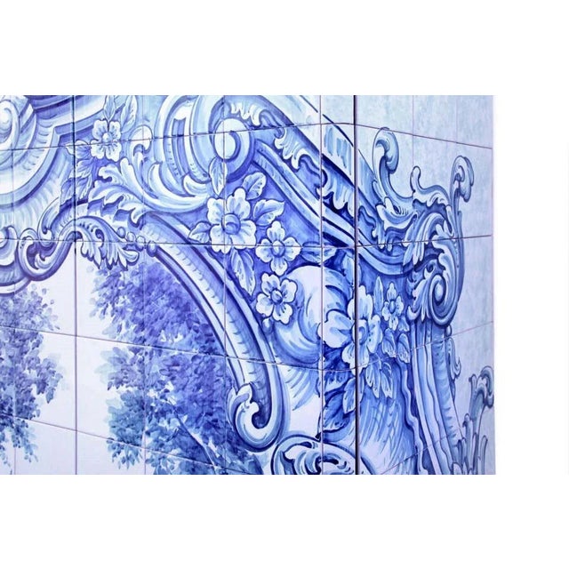 Cabinet with Hand-Painted Tile For Sale - Image 10 of 11