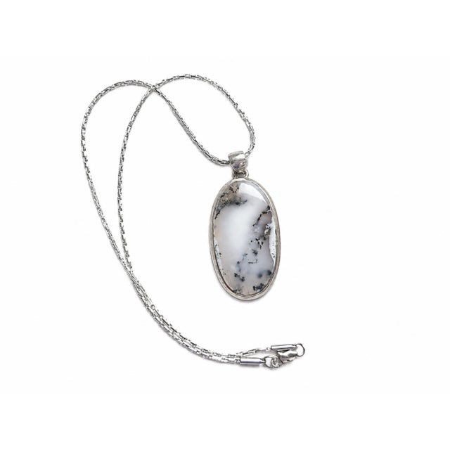 Dendritic (Moss) agate from East Kazakhstan, Karaganda, Kazakhstan. Moss agates (dendro-agates) form a vein-like deposit...