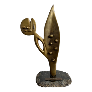 Yone Di Alerigi Brazilian Modern Flower Sculpture "Floralien" - 1980s