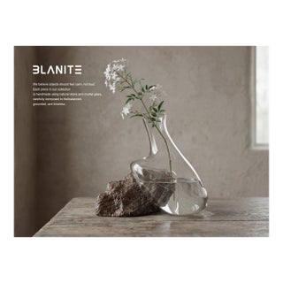 Natural Stone Crystal Vase – Wabi Sabi Sculptural Home Decor For Sale