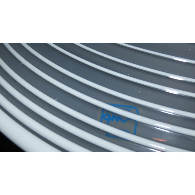 Murano Glass, Steel & Chrome Suspension Light by De Majo, Italy, 1970s For Sale - Image 11 of 15