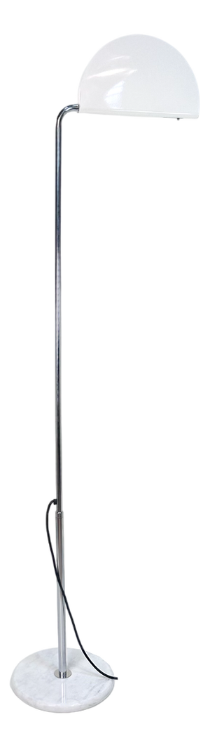 Model Mezzaluna Early Halogen Floor Lamp with Marble Base by Bruno Gecchelin for Skipper, Italy, 1970s