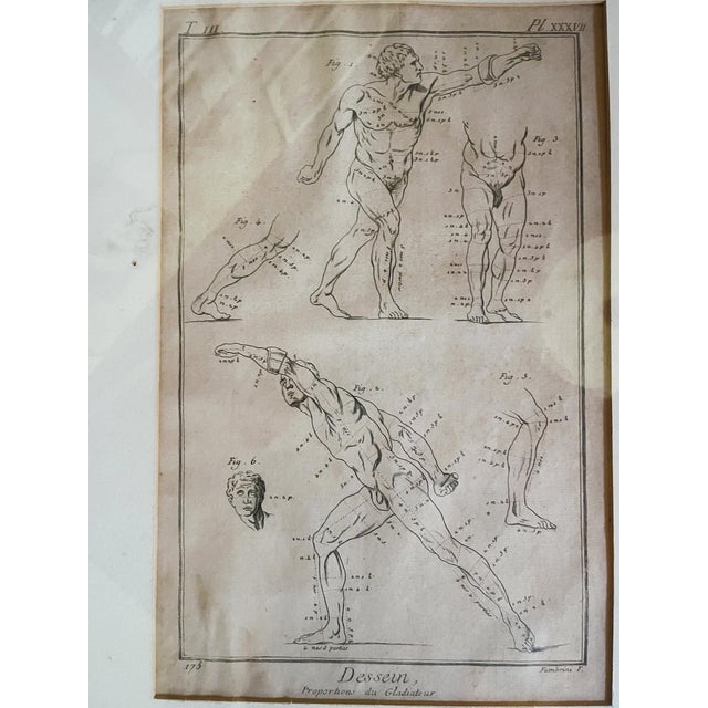Neoclassical Diptych With Two Antique Engravings by Benoît-Louis Prévost For Sale - Image 3 of 9