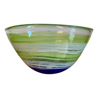 Large Vilnius Glass Studio Bowl, Lithuania, 1990s For Sale