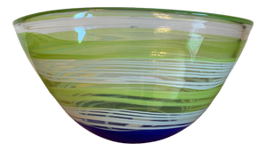 Large Vilnius Glass Studio Bowl, Lithuania, 1990s