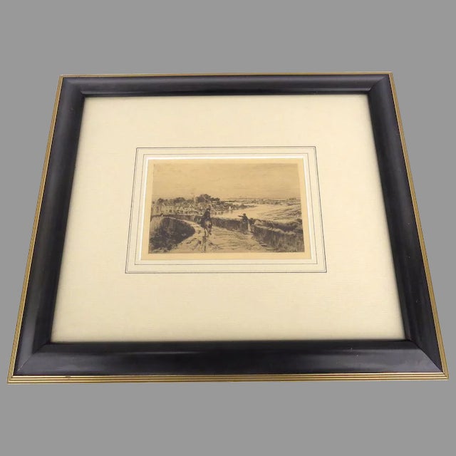 Early 20th Century "Sea Road" Etching by Sir Frank Short, R.A., Framed For Sale - Image 4 of 4