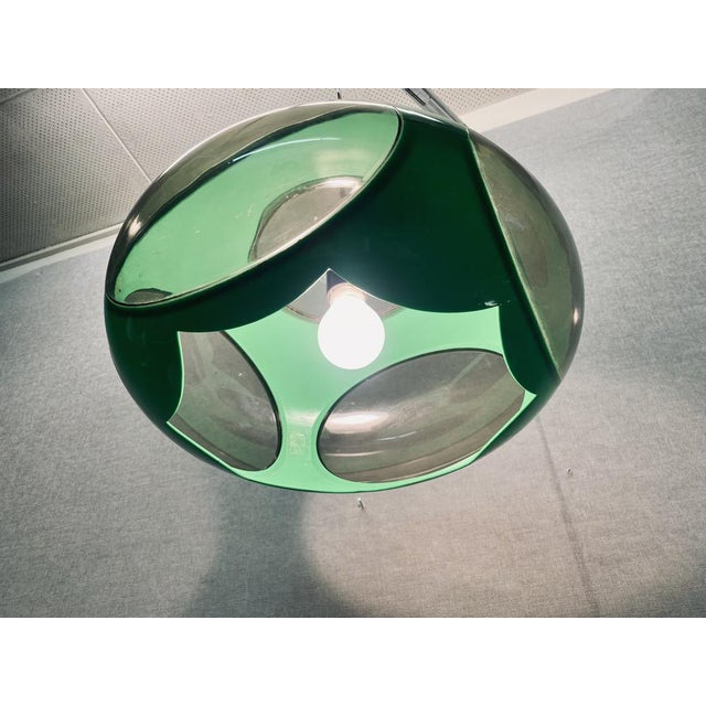 Vintage UFO Ceilings Lamp in Green from Massive Belgium, 1970s For Sale - Image 14 of 18