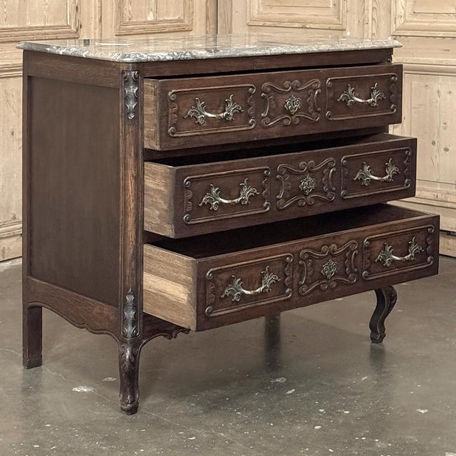 Antique Liégeoise Louis XIV Marble Top Commode For Sale - Image 13 of 17