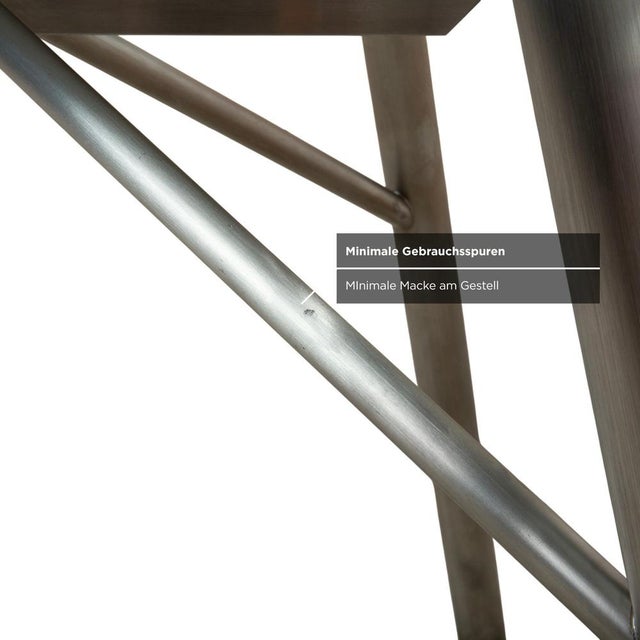 Glass Glass and Silver Metal Dining Table from Rolf Benz For Sale - Image 7 of 11