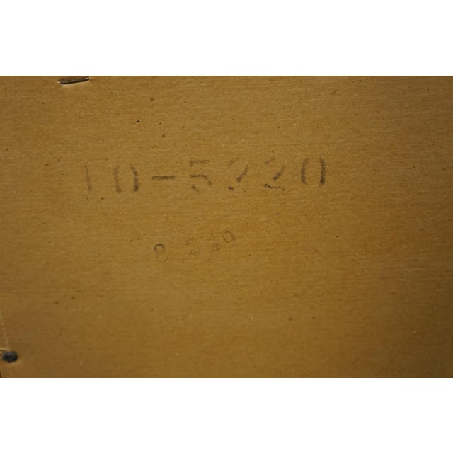 Wood Ethan Allen Heirloom Nutmeg Maple 53" Pediment Mirror 10-5220 For Sale - Image 7 of 7